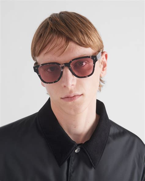 red stones for prada glasses|Etruscan Red Lenses Sunglasses With Iconic Metal Plaque .